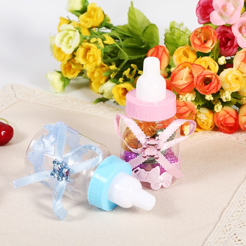 50Pcs Candy Chocolate Bottles Box For Baby Shower Party Favors