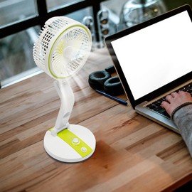 LIAPDG 2-in-1 Folding Fan with Light, USB Desktop Folding Small Fan Manually 360° Rotate Portable Personal Mini Fan for Bedrooms, Living Rooms 6 Hours of Lighting or 2 Hours of Air Supply