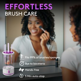 EITABEL Elektrische Make-up-Pinsel-Reiniger-Maschine – Automatischer Kosmetikpinsel-Reiniger-Reiniger für alle Größen Beauty Make-up Pinsel-Set, flüssige Grundierung, Kontur, Lidschatten