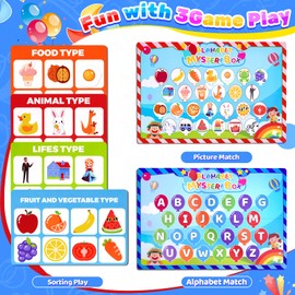 Montessori Educational Toys for 3 4 5 Year Old | Alphabet Mystery Box for Boys Girls Birthday Gifts - 26 Pcs Wooden Blocks Preschool Classroom Must Haves Fine Motor Skills