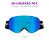 Actics Falcon 1 Black Ski Goggles with NASA-Engineered Revo Interchangeable