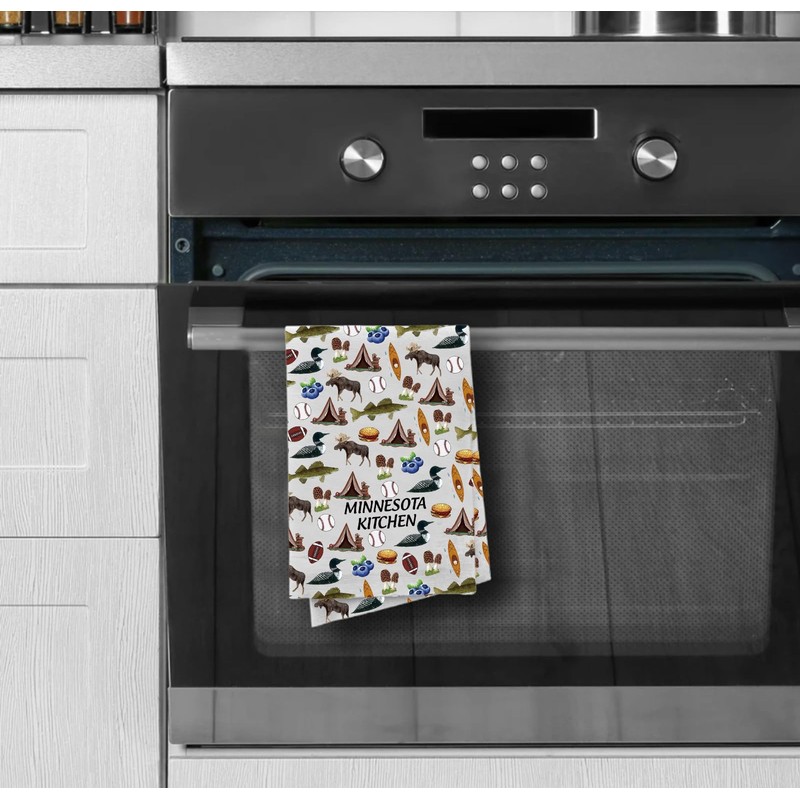 AATOP Minnesota Tea Towel, Minnesota Kitchen Accessories, Minnesota Souvenirs Mn