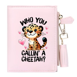 GEEAD Small Wallets for Women Slim Compact Bifold Card Holder Wallet with Zipper Keychain Coin Pocket