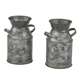 Park Designs Galvanized Milk Can Salt & Pepper Set