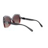 Coach HC8295 Sunglasses, Grey Burgundy Gradient/Burgundy Grey Gradient, 56 mm