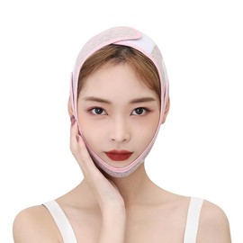 Face Belt, Face Band, Small Face Belt, Double Chin, Lift-Up Mask, Adjustable, Breathable, High Elasticity, Beautiful Face Device, Unisex, Small Face Mask, Set of 1