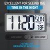 TXL 18.44" Large Amotic Digital Wall Clock with Backlight, Battery