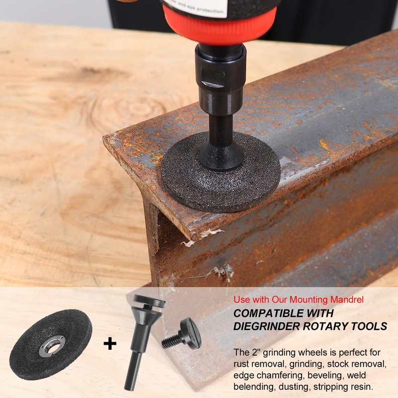 SI FANG 2 inch Die Grinder Grinding Wheels with 1/4"