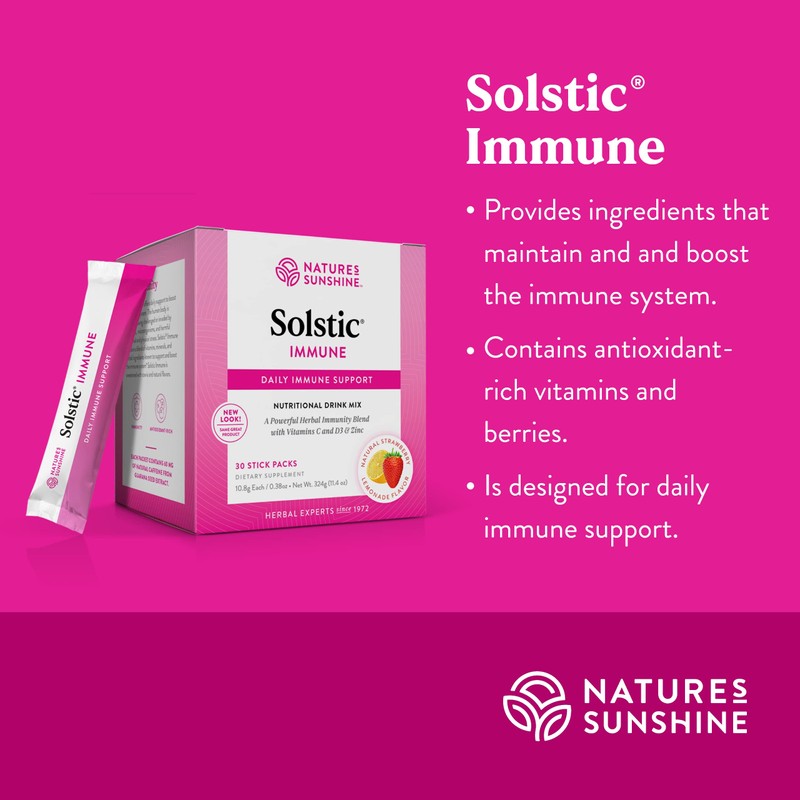 Nature's Sunshine Solstic Immune, 30 Packs | Maintains and Boosts