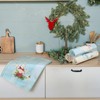Remagr 4 Pcs Christmas Coastal Sealife Kitchen Towels 18 x