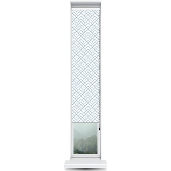 ShadePix Blackout Roller Window Shade Custom 13 x 72 Peaks