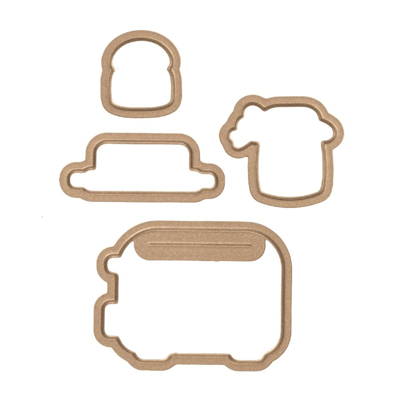Spellbinders Toast with Jam 'n Bread Stamp and Die Set,