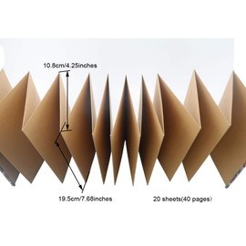 Enyuwlcm Hardcover Small Kraft Scrapbook with Brown Page 4 x 6 Handmade Photo Album DIY Album Book Suitable for Women Girls Travel 40 Pages