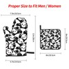 Cute Panda Oven Mitts and Pot Holders Sets,Heat Resistant Non