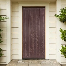 Thermal Insulated Door Curtains,Winter Doorway Cover Screen,Soundproof Blanket,Privacy Curtains,Windproof Waterproof Warm Cold Protection,for Home Garage Front Door Patio Kitchen,2.95'x6.89',Coffee