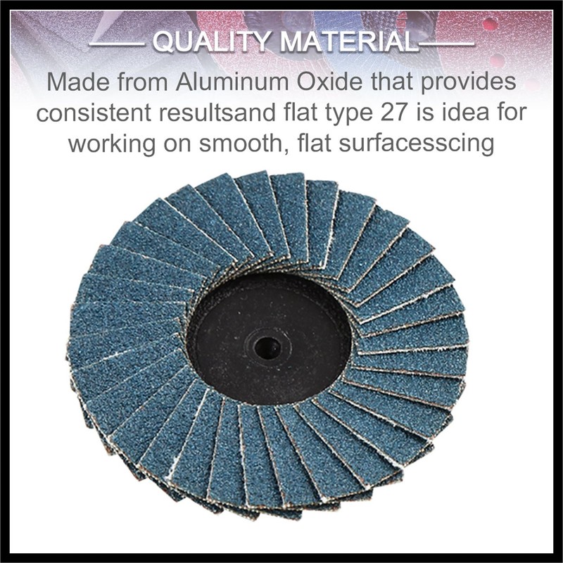 Hihaha 10pcs 2 Inch High Density Flap Disc Sanding Grinding