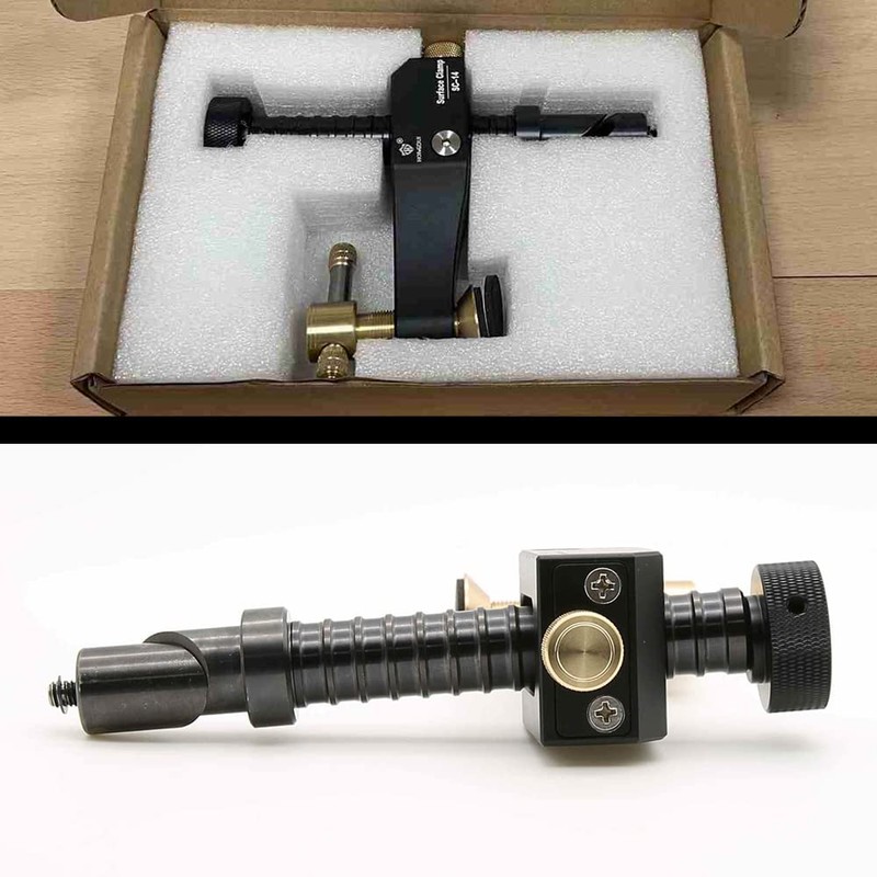 HONGDUI SC-14 Woodworking Desktop Surface Fixing Clamp Aluminum Alloy Table