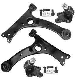 IRONTEK 4pcs Set Front Lower Control Arms w/Ball Joints for 2000 2001 2002 2003 2004 2005 for Toyota Celica, 2003-2008 for Toyota Corolla, Front Suspension Kit K640360 K640361 K90309