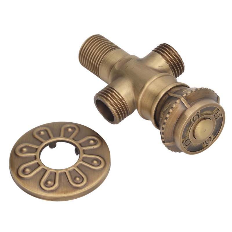 Angle Valve European Antique Style Cold Hot Water Faucet Turn