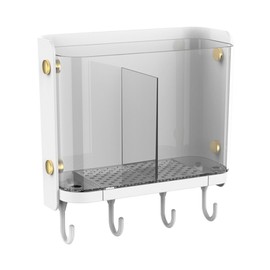 Utensil Drying Rack Chopstick Holder Wall Mounted Plastic Chopsticks Straws Utensil Holder Basket