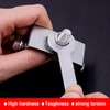 YnGia 12PCS Single Open Ended Wrench Set Silver Flat Spanner