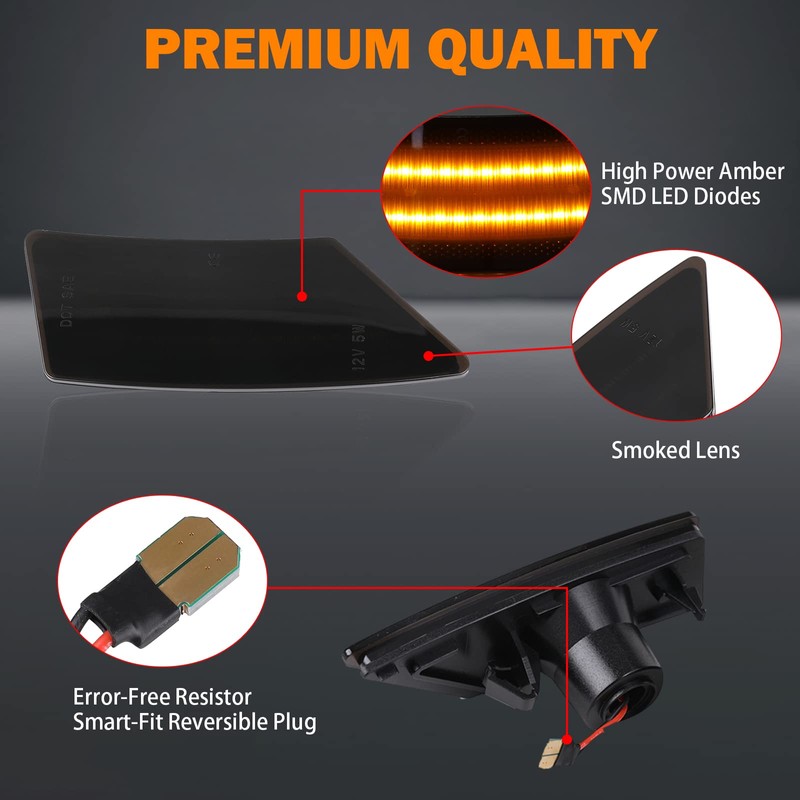 LED Side Marker Lights for Ford Ranger Lariat XL XLT