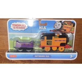 Fisher-Price Thomas and Friends Motorized Railway Nia Train Engine New