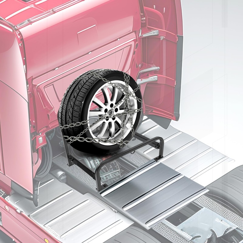 KUAFU Semi Truck Spare Tire Carrier Compatible with Volvo, Kenworth,