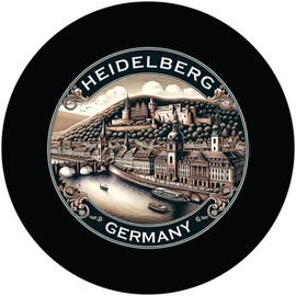 Heidelberg Germany Souvenir Home Decoration Coaster Paper 4 Pack