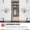 Kwikset Sedona Interior Passage Door Handle, Lever for Closet and