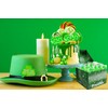 Fruidles St. Patrick's Shamrock Swirl Lollipop Green and White, Party