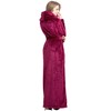 FindDress Women's Plush Robe Extra Long Robe with Pockets Thicken