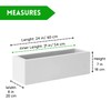 Elly Décor 24 x 8 inch Rectangular Plastic Planter with
