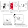 VIIMAKE 6pcs Rectangle Clear Adhesive Replacement Kit, for Magnetic Dashboard