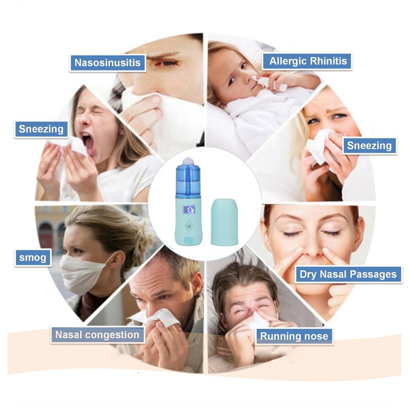 2 In 1 Electric Nasal Aspirator Self Cleaning Nose Sucker
