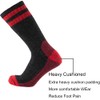 Cerebro Merino Wool Socks for Men, Cushioned Mid-calf Socks Moisture