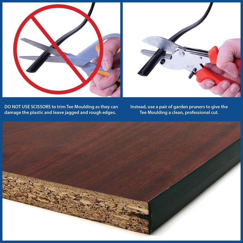 Outwater Plastic T molding 3/4 Inch Wide Stained Oak Woodgrain