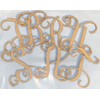 Wooden Letter 4" Blank K Vine Monogram Font MDF (Various