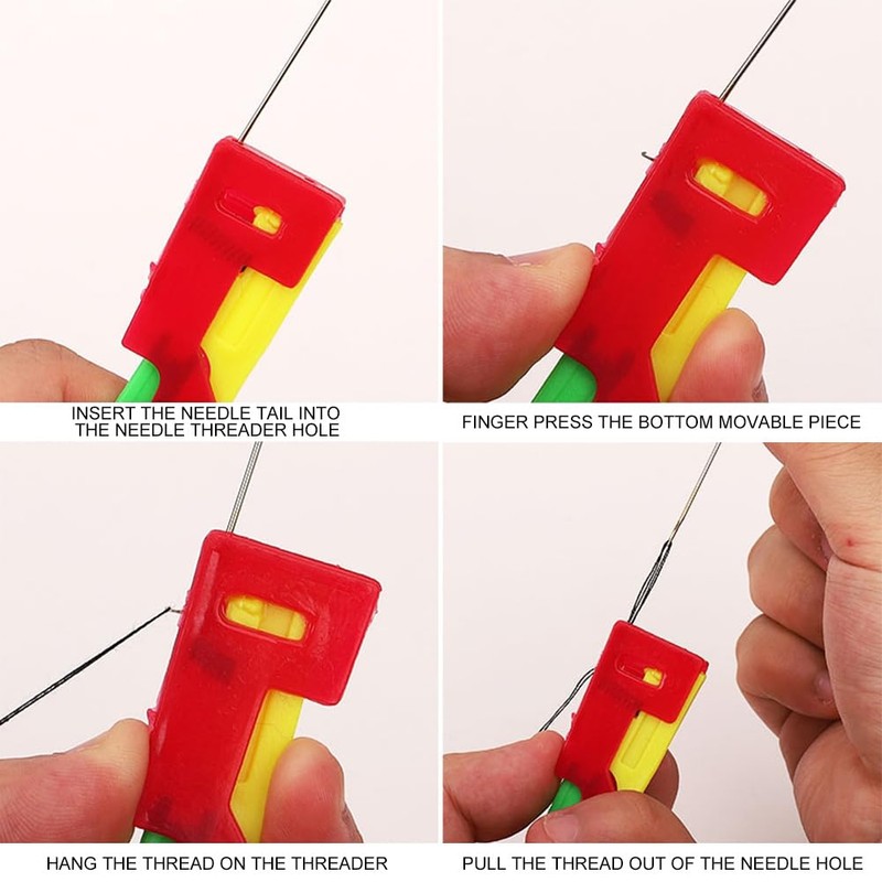 3pcs Automatic Needle Threader, Simple Hand Sewing Automatic Needle Threaders