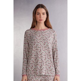 Intimissimi Woman's Floral Romance Bateau Neck Top in Print, Size S