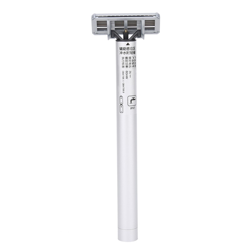 Men Electric Double Edge Razor Portable Adjustable Vibration Metal Shaver