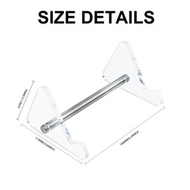 GEKUCAP Keyboard Display Stand, 1 Tier Transparent Acrylic Keyboard Stand, Mechanical Keyboard Display Stand, Gaming Keyboards Storage Holder, Storage Stands for Tablet Picture Frames