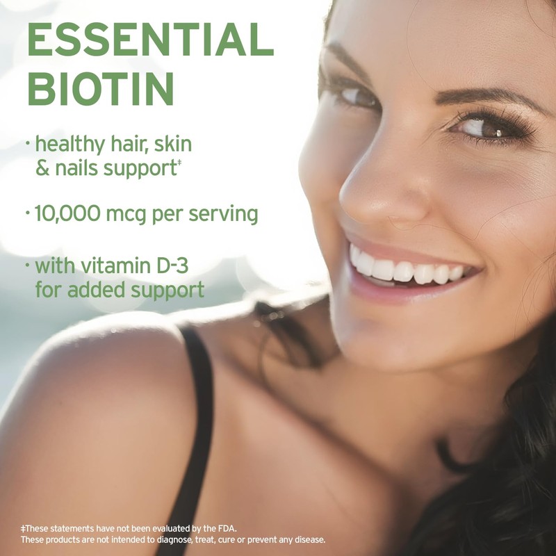 Life-Flo Biotin 10000mcg Drops with Vitamin D3, High Potency Liquid