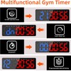 13" Gym Timer Clock, Workout Interval Timer with Remote Control,