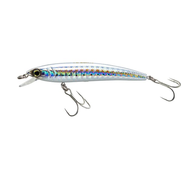 Yo-Zuri F1163-HSR Pins Minnow Floating Diver Lure, Holographic Silver Minnow,