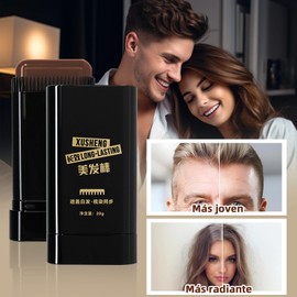 BSOON Peine Tinte Pelo, Tinte de Cabello, Peine Coloración Pelo Portátil, Cubrir Canas, Prolonga Intensidad del Color, Aporta Hidratación, Brillo y Sedosidad (Color café, 20ml)