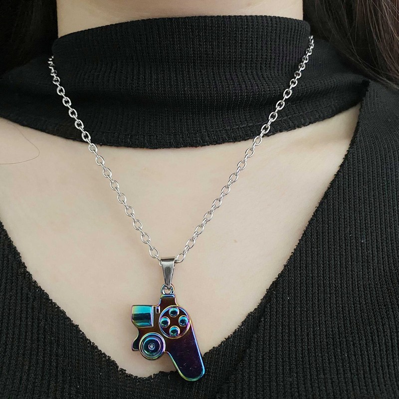 Magnetic Game Controller Necklace for Couples, Matching Necklace for Best