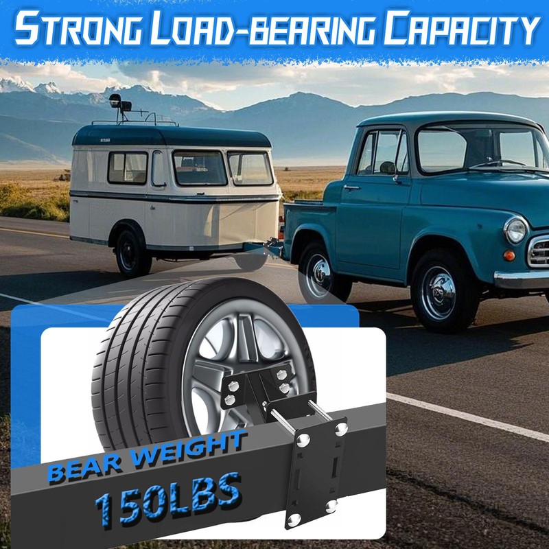 VQOIHP Spare Tire Carrier, Boat Trailer Mount Bracket, Heavy Duty