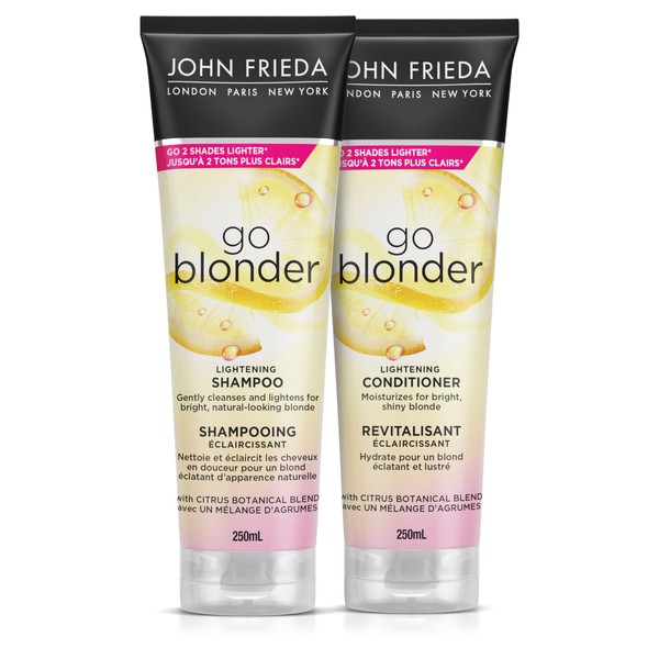 John Frieda Go Blonder Duo for Blondes, Lightening Shampoo and