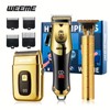 3-Piece Professional Blonde Hair Clipper & Trimmer Kit for Men